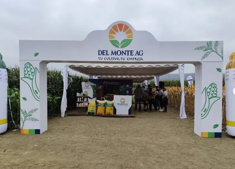 Stand de Del Monte AG en la feria agrícola de Rocafuerte